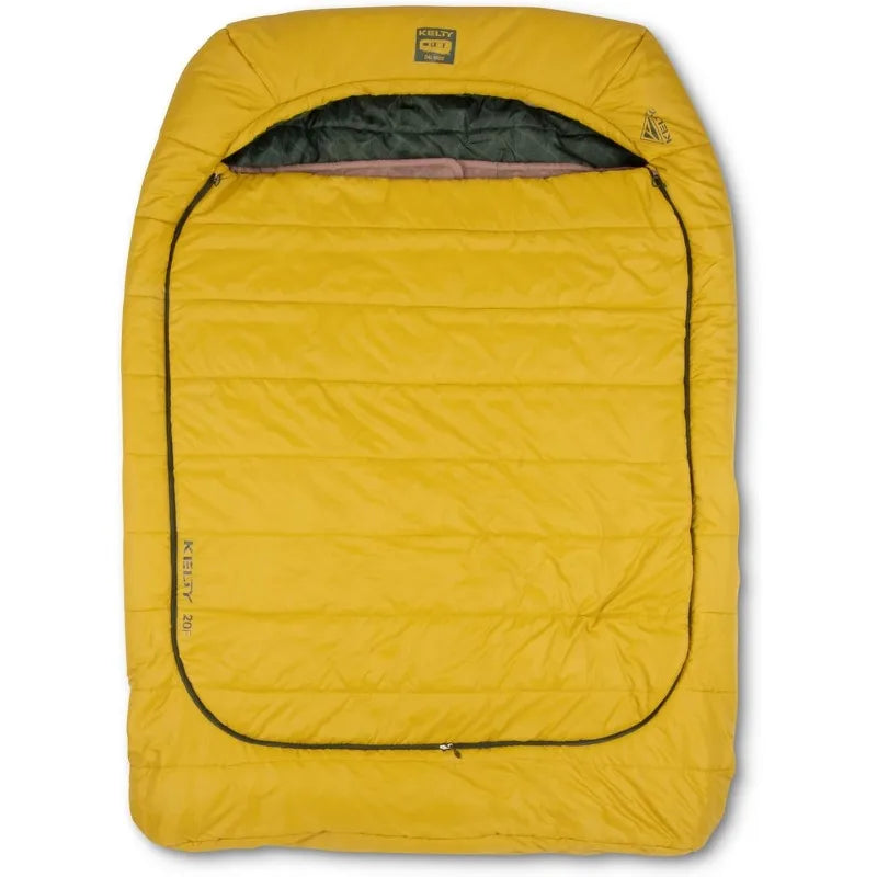 Kelty Tru Comfort Doublewide 20 Degree Sleeping Bag Two Person Synthetic Camping Sleeping Bag for Couples and Family Camping