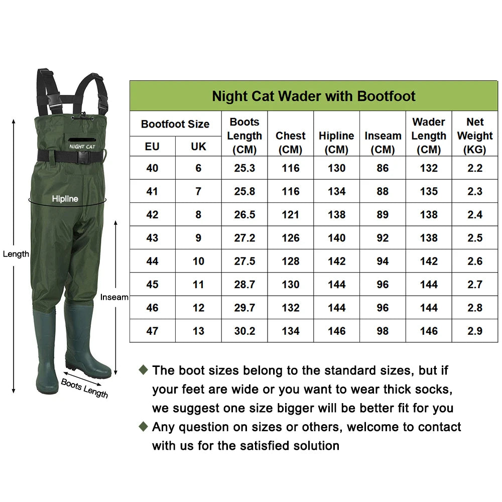 Lightweight Fishing Waders Chest Boots Waterproof Breathable