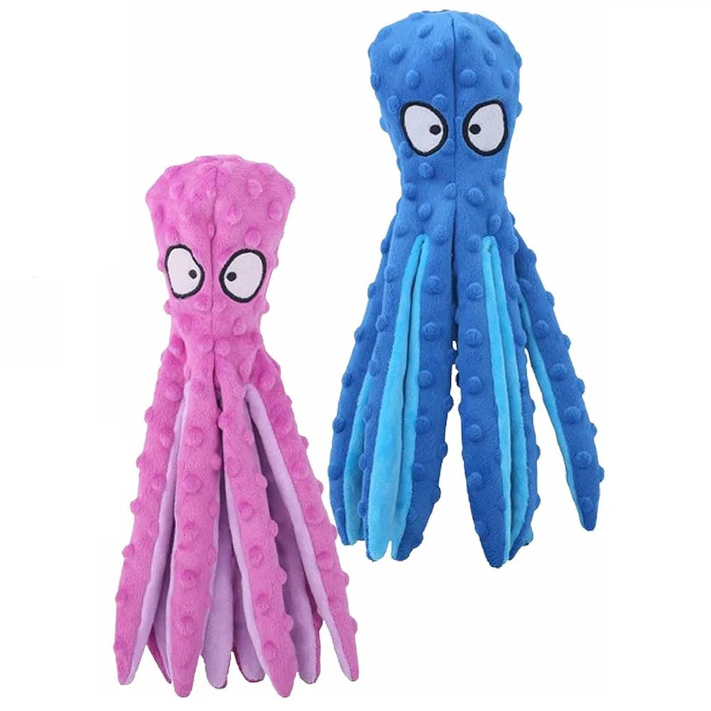 2Pcs Octopus Dog Toy No Stuffing Chew Toy For Small Dogs