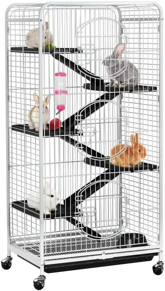 52 Inch Ferret Cage 6 Level Metal Cage With Front Doors