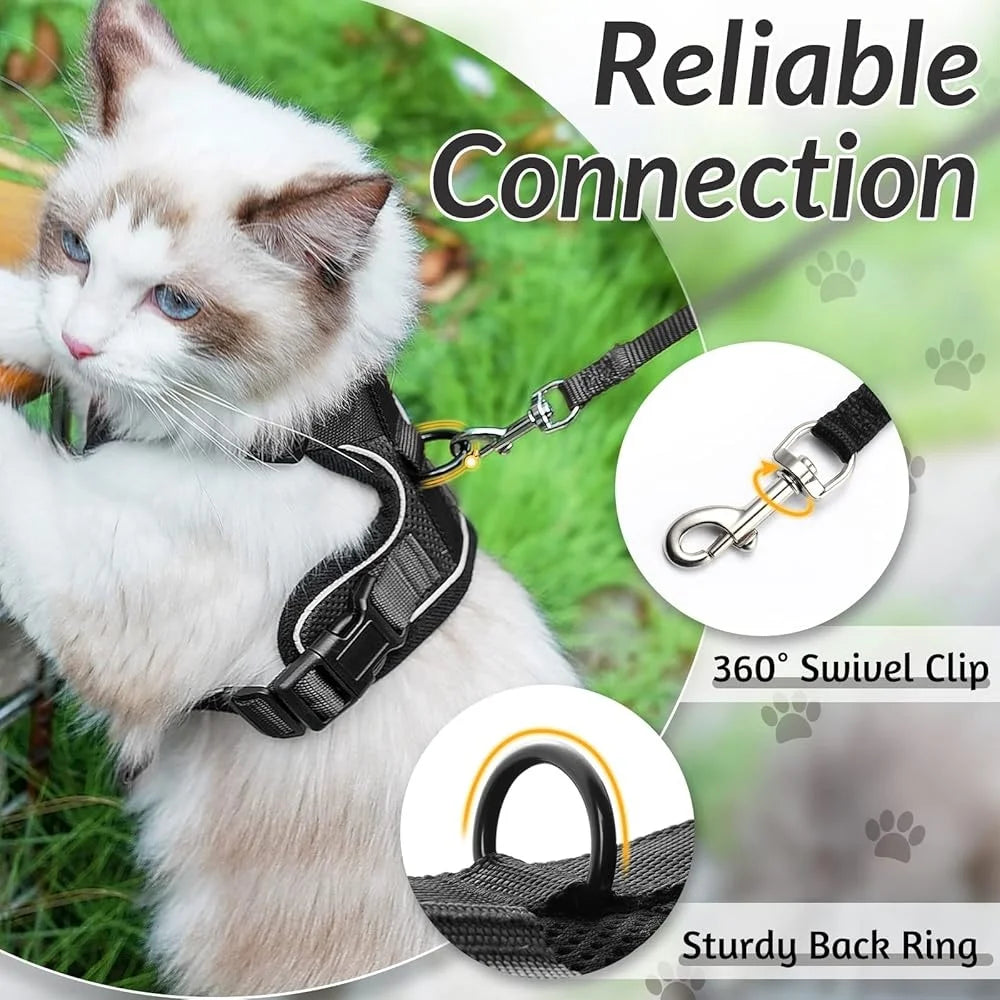 Fujian Escape Proof Cat Harness And Leash Adjustable