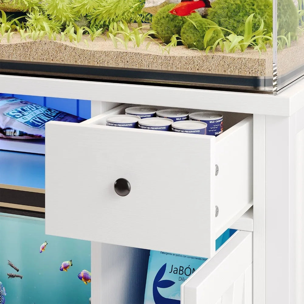 75 Gallon Farmhouse Fish Tank Stand With Power Outlets