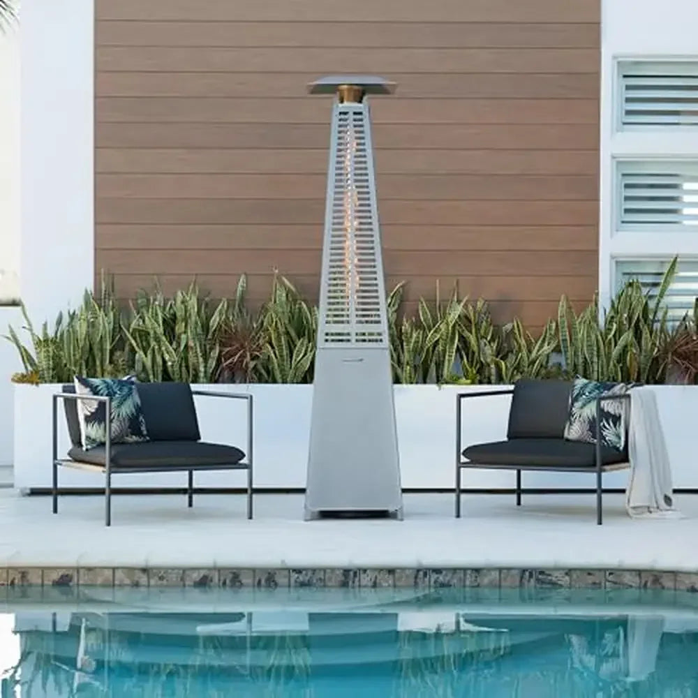 40000 BTU Outdoor Propane Heater Tower With Wheels Ignition