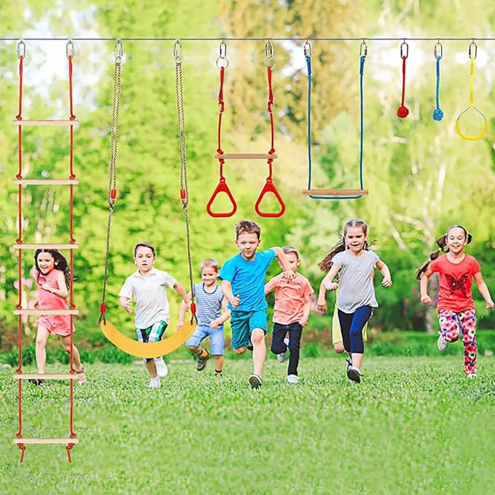 Warrior Obstacle Course For Kids And Adults 65ft Slackline