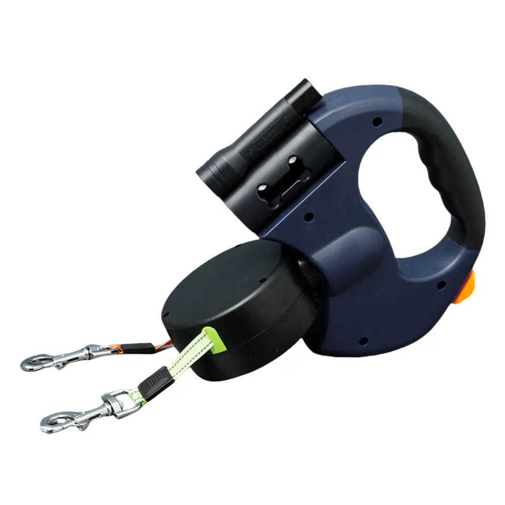 Alloet Double Headed Dog Leash With 360 Degree Swivel Rope