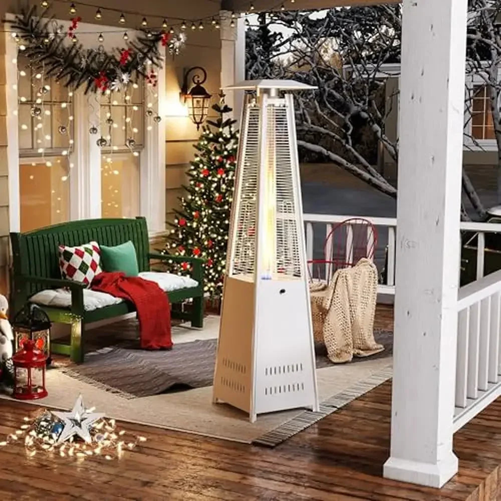 Outdoor Heater With Wheels 42000 BTU Pyramid Tower Heater