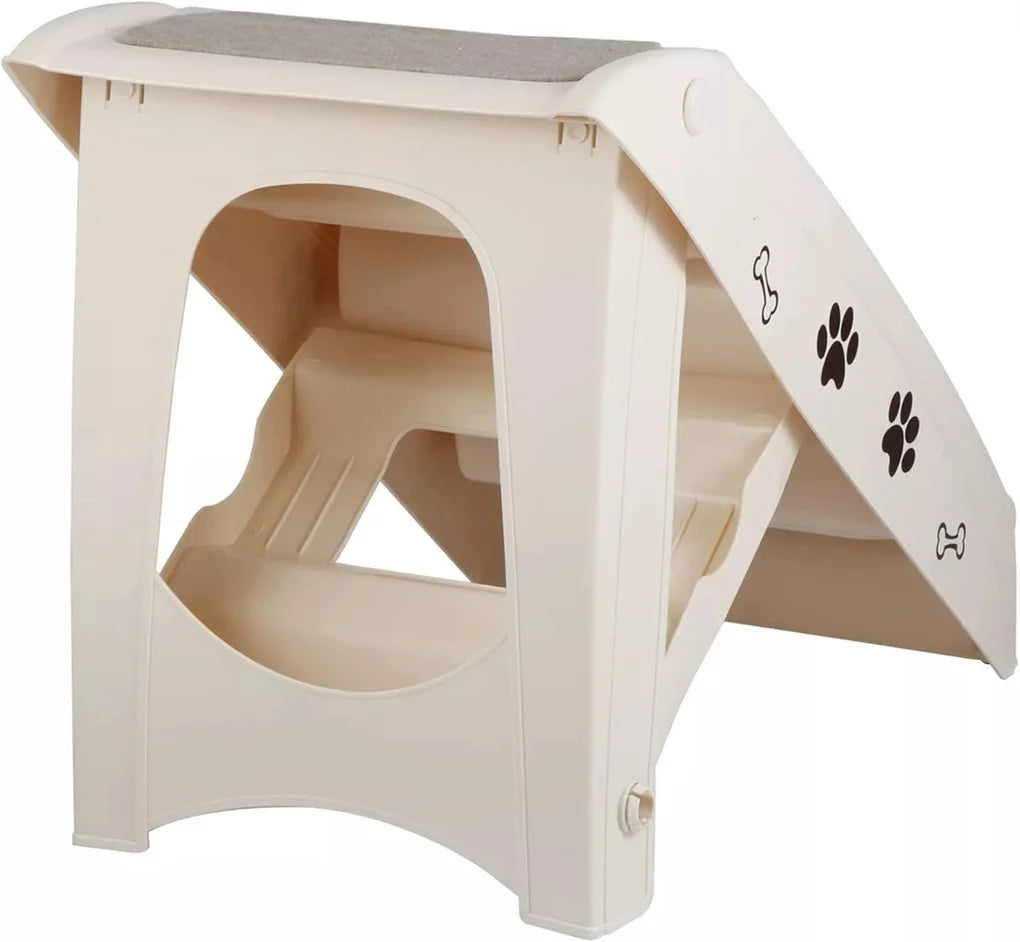 Foldable Dog Ramp Stairs Steps for Easy Pet Access Non-Slip Design Lightweight Portable Pet Training Aid