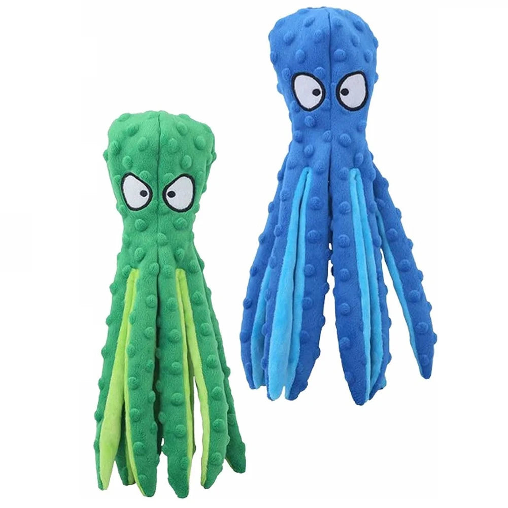 2Pcs Octopus Dog Toy No Stuffing Chew Toy For Small Dogs