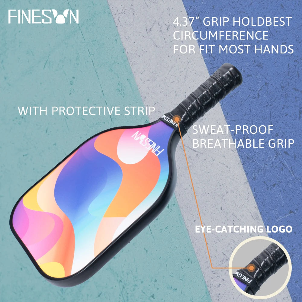 Finesun Pickleball Paddle Set with Pickleball Bag USAPA Compliant Enhanced Power Sweet Spot Indoor Outdoor Gift for Beginners