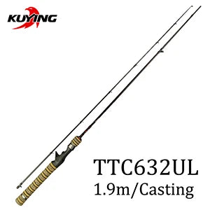 Kuying Teton Ultra Light Baitcasting Spinning Rod Combo