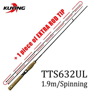Kuying Teton Ultra Light Baitcasting Spinning Rod Combo