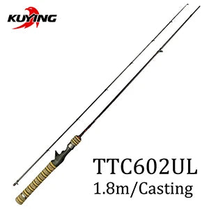 Kuying Teton Ultra Light Baitcasting Spinning Rod Combo