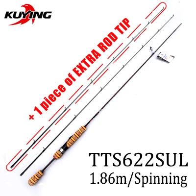 KUYING Teton Soft Light Baitcasting Spinning Rod Combo