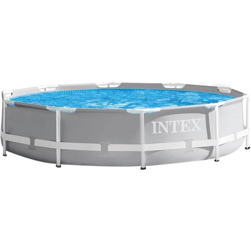 Intex Prism Frame Above Ground Pool Set 15Ft 42In Pump