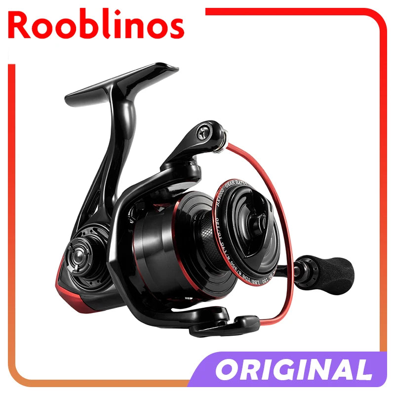 CR Sea Fishing Wheel Spinning Reel Ratio 5 2 1 Black Red10kg