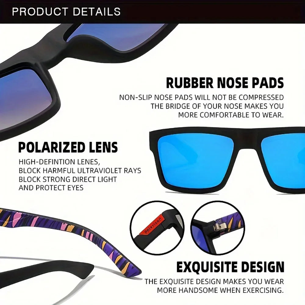 Two Pack Polarized Sports Glasses Unisex Cycling Fishing