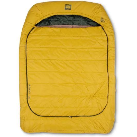 Kelty Tru Comfort Doublewide 20 Degree Sleeping Bag Two Person Synthetic Camping Sleeping Bag for Couples and Family Camping