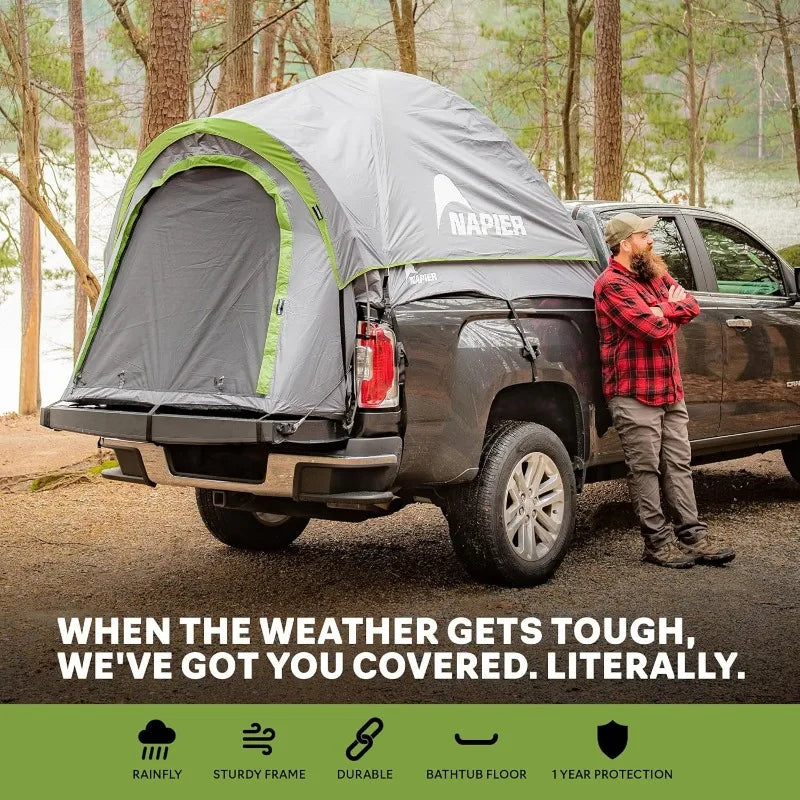 Napier Backroadz Truck Bed Tent with Waterproof Coating Spacious Two Person Camping Tent Compact Design