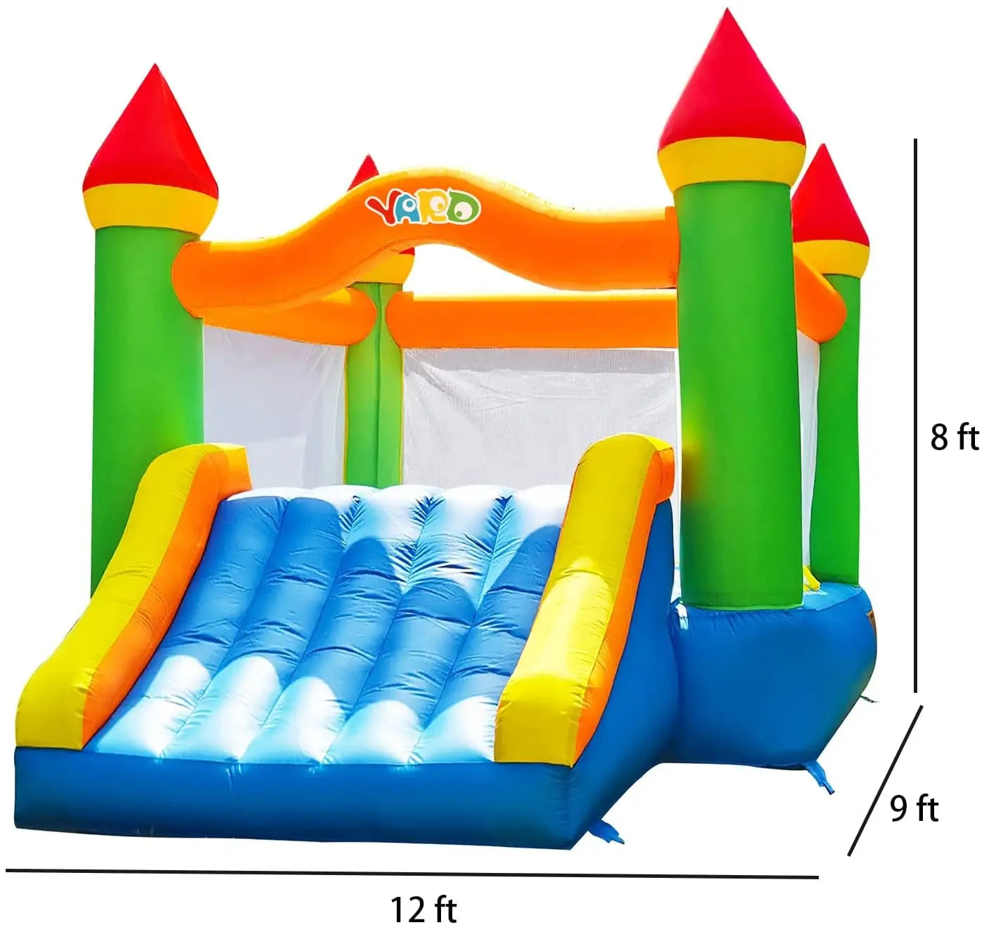 Backyard Inflatable Bounce House Slide 12x9x8 Ft For Kids
