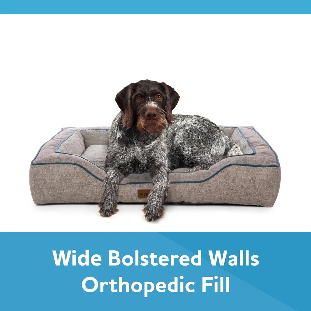 Large Bolstered Orthopedic Pet Bed for Dogs and Cats