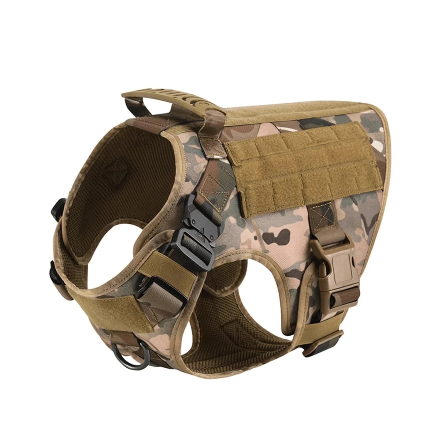 PETRAVELCN Tactical Dog Harness Vest With Molle Pouches