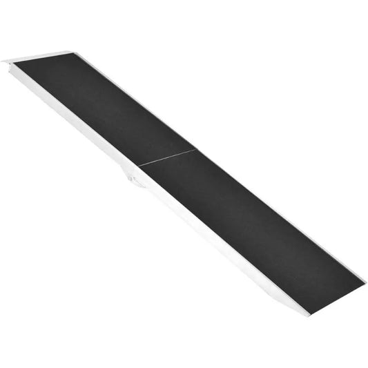 8 FT Portable Bi-Fold Folding Pet Ramp Cat Safety Ladder for Large Dogs Cars Trucks SUVs Doorstep or Bed