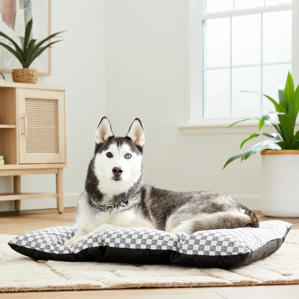 Tufted Dog Bed Washable 35 Inch Full Body Support 50 Lbs