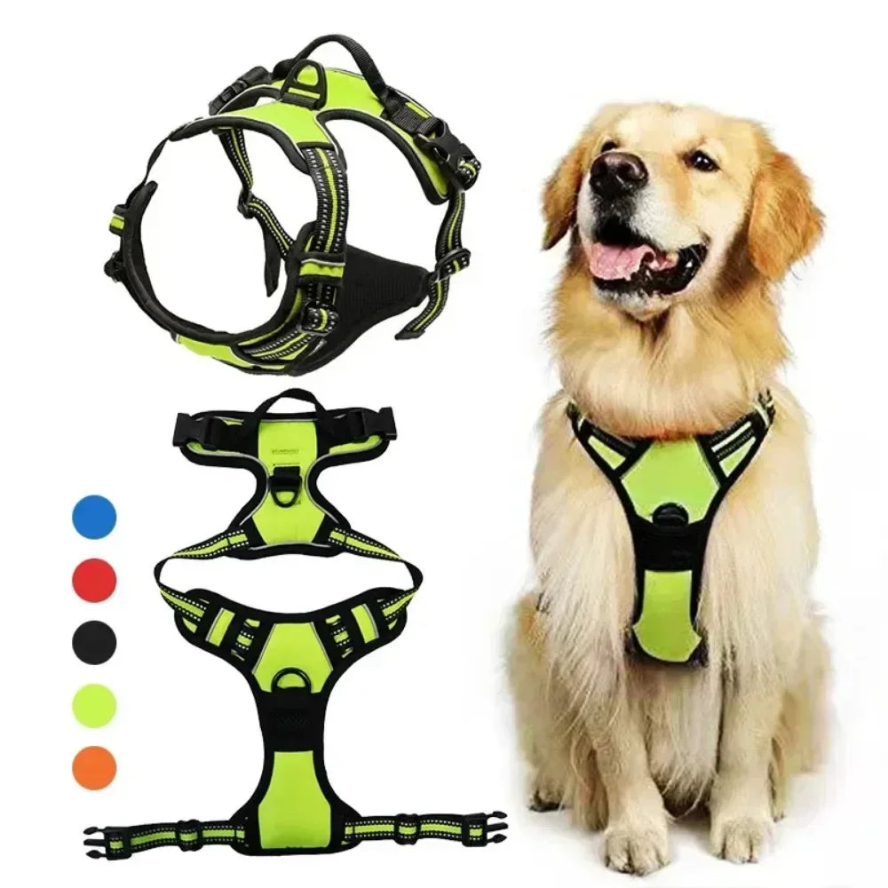 YOUSECN Reflective Adjustable Dog Harness Vest