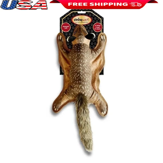 Colorful Durable Squirrel Dog Toy Fetch Chew Tug Safe Fun Pet Playtime 18 Inches Long Nylon Polyester Material