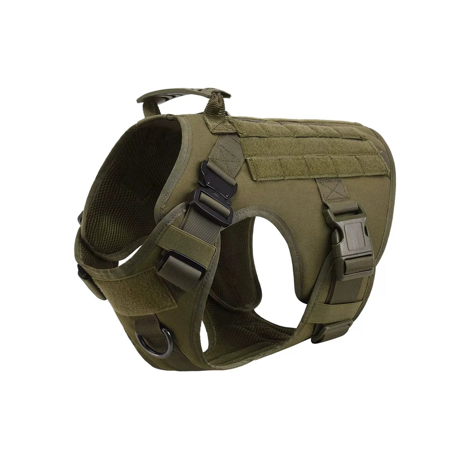 PETRAVELCN Tactical Dog Harness Vest With Molle Pouches