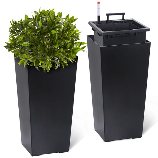 Hign-concerned Outdoor Planters 2pc Drainage Auto Watering