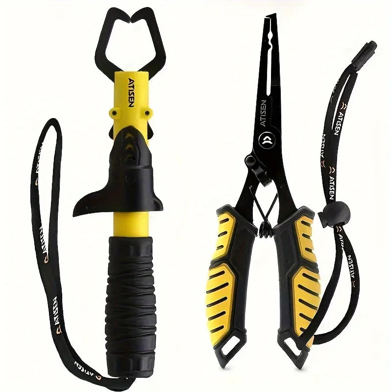 Two Piece Stainless Steel Fishing Pliers Easy Fish Control