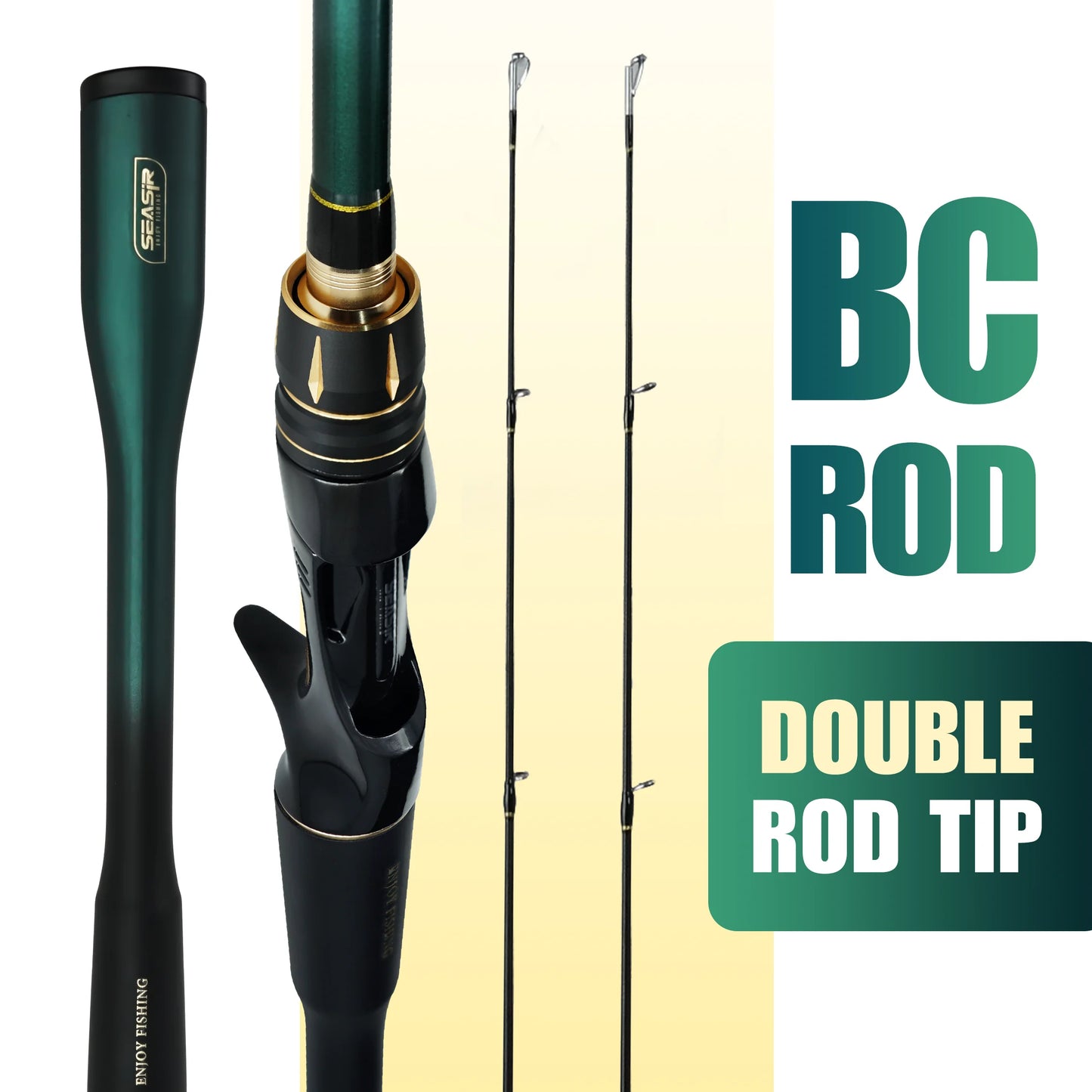 Seasir Dark Dragon M/ML Spinning Baitcasting Lure Rod