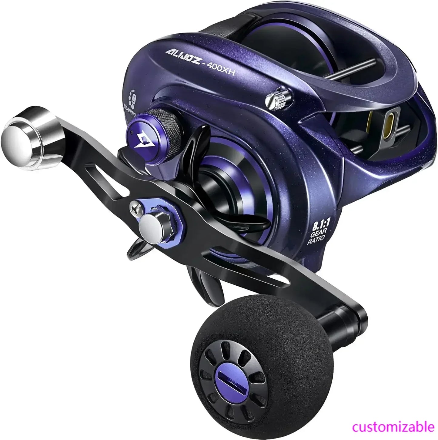 Alijoz 400 Baitcasting Reel Aluminum Frame 38 Lbs Drag