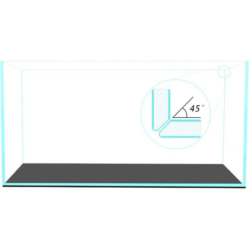 48 Gal Rimless Low Iron Fish Tank Anata Aquarium Nova Clear
