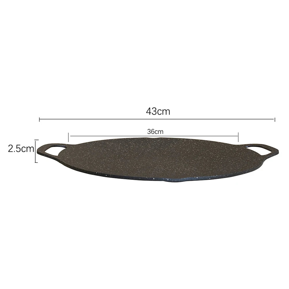 Baking Dishes Pans Non Stick Oil Frying Baking Pan Multi Purpose Round for Outdoor Camping Kitchen Bakeware Household Tools