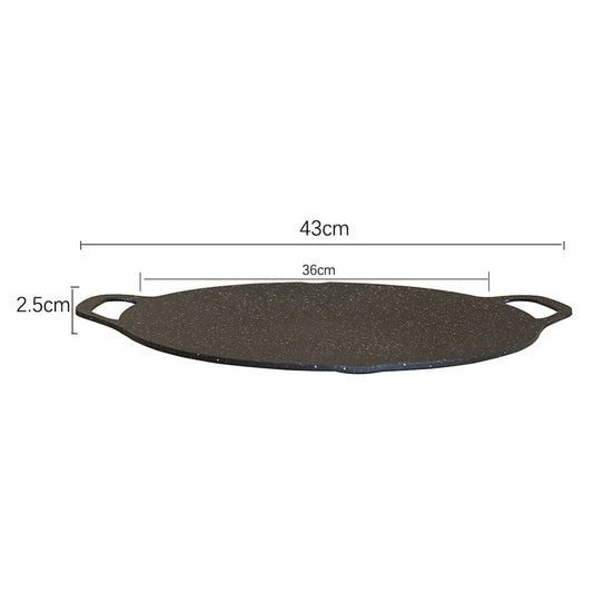 Baking Dishes Pans Non Stick Oil Frying Baking Pan Multi Purpose Round for Outdoor Camping Kitchen Bakeware Household Tools
