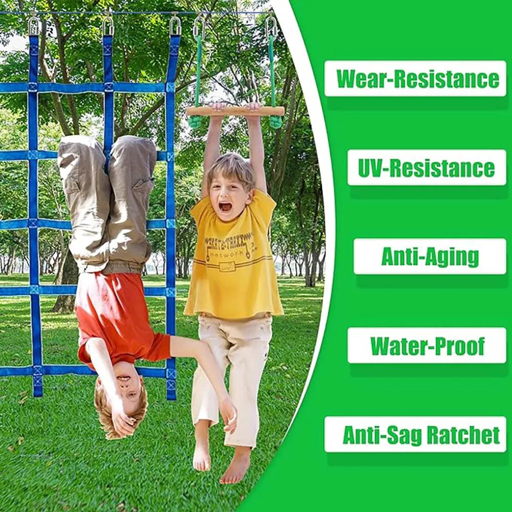 Warrior Obstacle Course For Kids And Adults 65ft Slackline