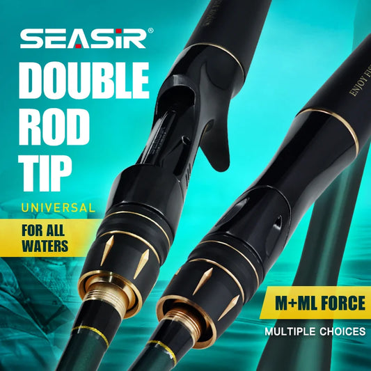 Seasir Dark Dragon M/ML Spinning Baitcasting Lure Rod