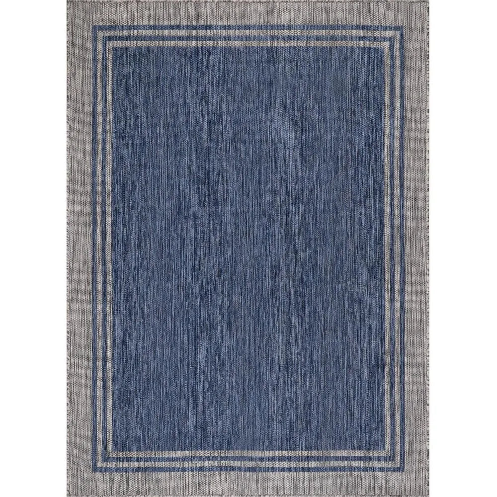 Gray Medallion Outdoor Rug 8x10 Washable Patio Waterproof