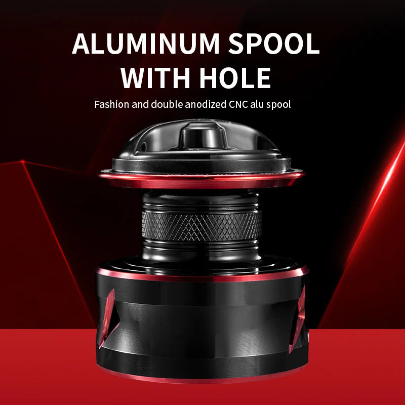 CR Sea Fishing Wheel Spinning Reel Ratio 5 2 1 Black Red10kg