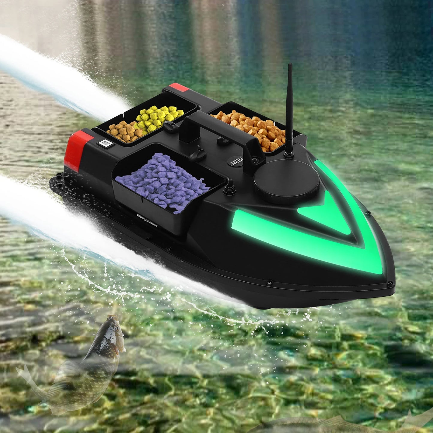 Hign-concerned Chemical 5200mAh GPS Fishing Bait Boat