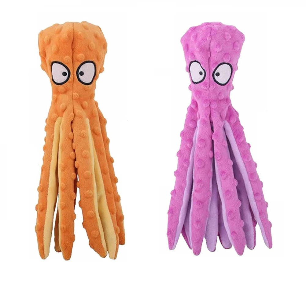 2Pcs Octopus Dog Toy No Stuffing Chew Toy For Small Dogs