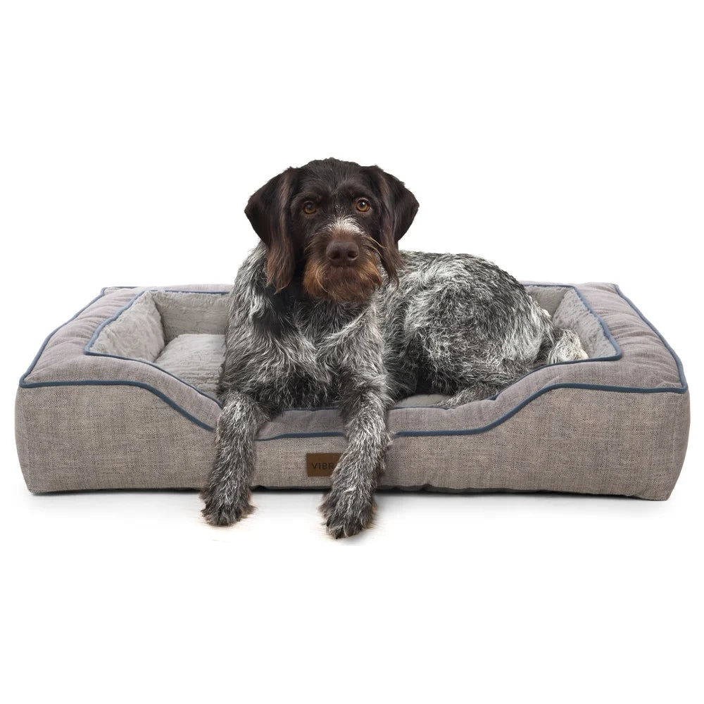 Large Bolstered Orthopedic Pet Bed for Dogs and Cats