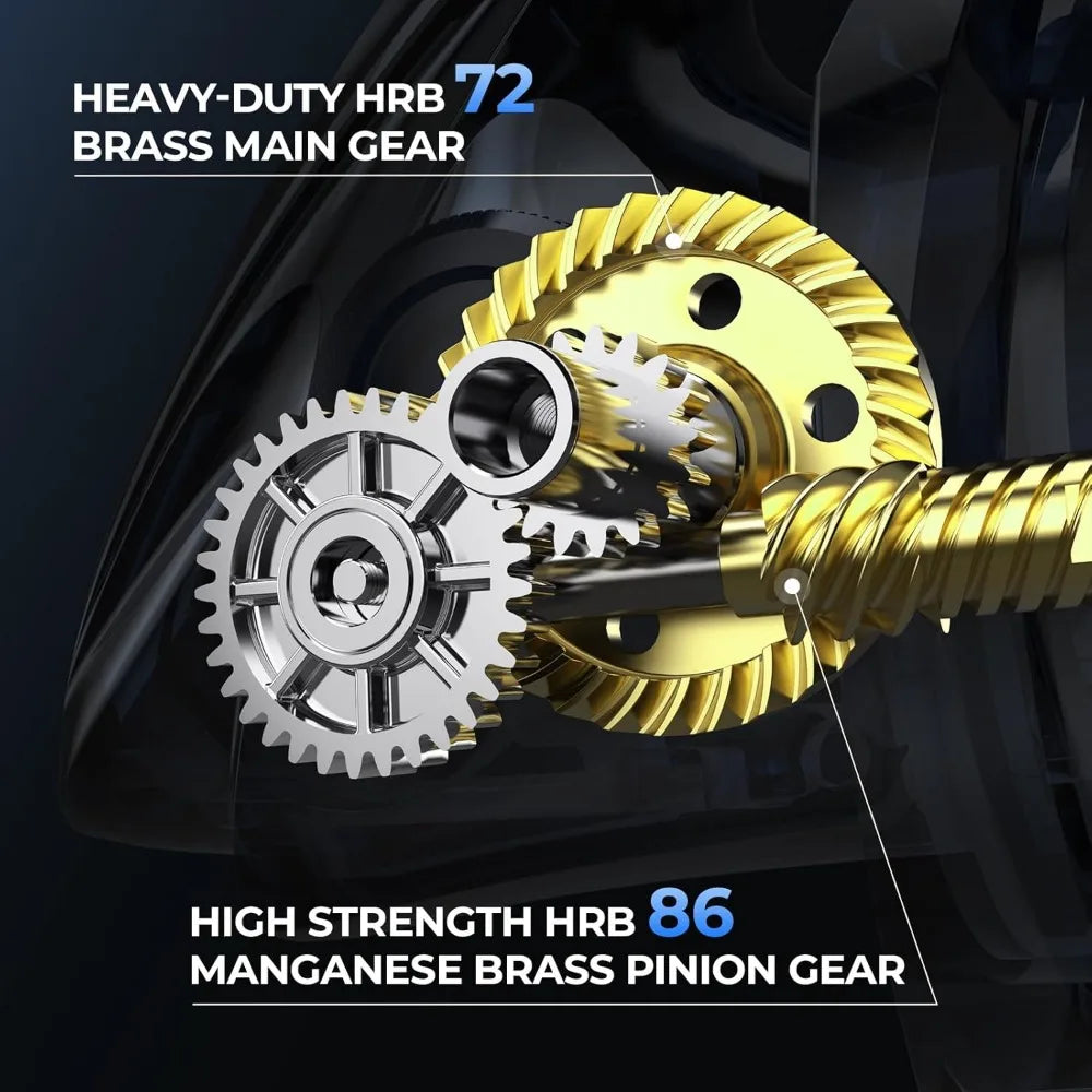 Saltwater Spinning Reel 55 Lb Big Game Waterproof Bearing