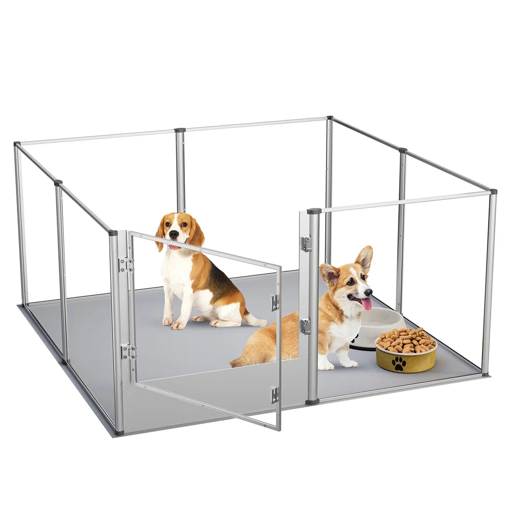 Extra Large Dog Playpen Acrylic Enclosure Waterproof Pad
