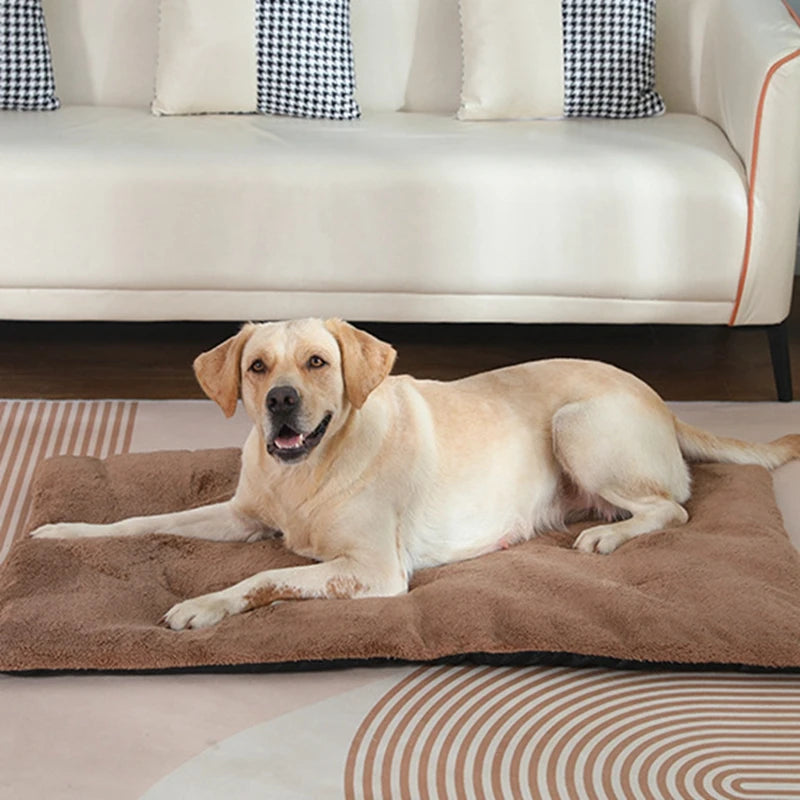 Cozy Heated Plush Dog Bed Mat For Cats And Small Dogs