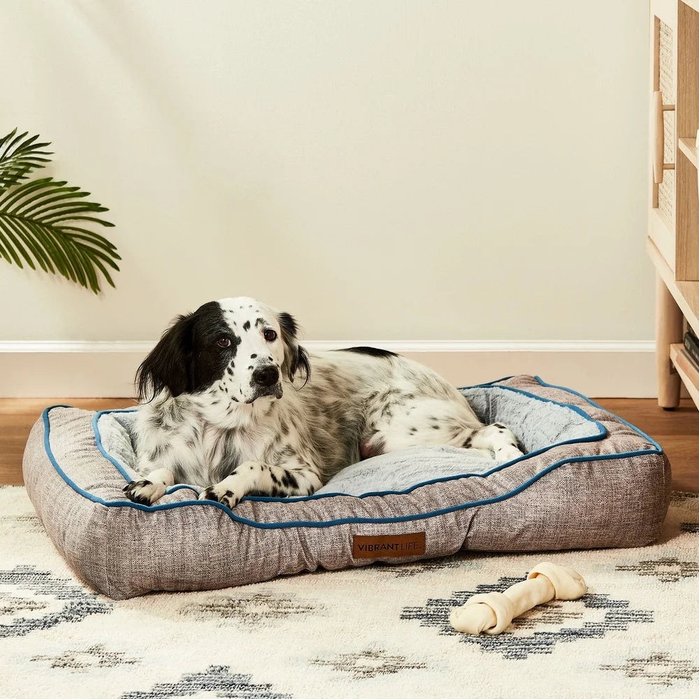 Large Bolstered Orthopedic Pet Bed for Dogs and Cats