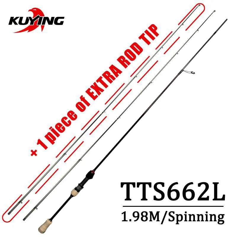 Kuying Teton Ultra Light Baitcasting Spinning Rod Combo