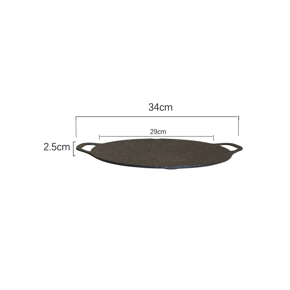 Baking Dishes Pans Non Stick Oil Frying Baking Pan Multi Purpose Round for Outdoor Camping Kitchen Bakeware Household Tools